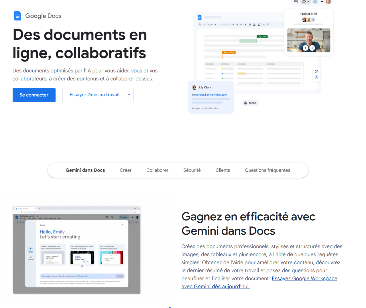 Capture d’écran – Applications de productivité